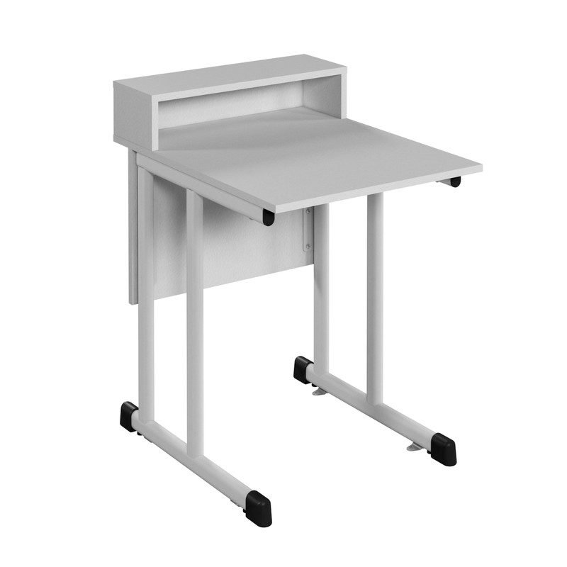 Стіл демонстрац.-помічник, АНШАР ГРУП (100301 HPL), 600х750х900 мм, стільниця–з хім.стійким HPL, каркас–посилена вертик.плоскоов.труба, з кріпленням до підлоги